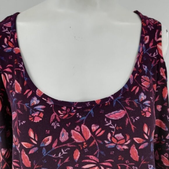 Mudd Cold Shoulder Floral Tunic Size M - Picture 4 of 12